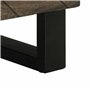 vidaXL Table de Chevet Noir 40x33x46 cm Bois de manguier Solide, Table d'appoint, Armoire de lit, Table d'appoint pour la Chambr