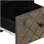 vidaXL Meuble TV Noir 70x33x46 cm Bois Massif de manguier, Banc TV, Meuble télé, Meuble multimédia, Buffet TV, Meuble HiFi, Cent