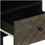 vidaXL Tables de Chevet 2 pcs Noir 40x33x46 cm Bois de manguier Solide, Table d'appoint, Armoire de lit, Table d'appoint pour la