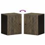 vidaXL Armoire de Salle de Bain Murale 38x33x48cm Bois Massif manguier, Armoire Murale de Toilettes, Armoire de Salle de Bain Mu