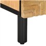 vidaXL Tables de Chevet 2 pcs 40x33x46 cm Bois de manguier Solide, Armoire de lit, Meuble de Chambre à Coucher, Table de Chevet 