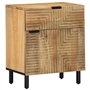 vidaXL Table de Chevet Marron 50x33x60 cm Bois de manguier Massif