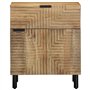 vidaXL Table de Chevet Marron 50x33x60 cm Bois de manguier Massif, Armoire de lit, Meuble de Chambre à Coucher, Table de Chevet 