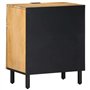 vidaXL Table de Chevet Marron 50x33x60 cm Bois de manguier Massif, Armoire de lit, Meuble de Chambre à Coucher, Table de Chevet 