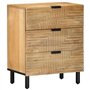 vidaXL Table de Chevet Marron 50x33x62 cm Bois de manguier Solide