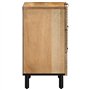 vidaXL Table de Chevet Marron 50x33x62 cm Bois de manguier Solide, Armoire de lit, Meuble de Chambre à Coucher, Table de Chevet 