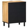 vidaXL Table de Chevet Marron 50x33x62 cm Bois de manguier Solide, Armoire de lit, Meuble de Chambre à Coucher, Table de Chevet 