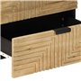 vidaXL Table de Chevet Marron 50x33x62 cm Bois de manguier Solide, Armoire de lit, Meuble de Chambre à Coucher, Table de Chevet 