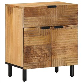 vidaXL Table de Chevet Marron 50x33x60 cm Bois de manguier Massif