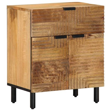 vidaXL Table de Chevet Marron 50x33x60 cm Bois de manguier Massif