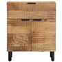 vidaXL Table de Chevet Marron 50x33x60 cm Bois de manguier Massif, Armoire de lit, Meuble de Chambre à Coucher, Table de Chevet 