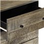 vidaXL Buffet Gris Clair 60x33,5x75 cm Bois de manguier Massif, Armoire, Placard, Buffet Haut, Armoire latérale, Armoire de Rang