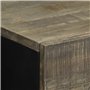 vidaXL Table de Chevet Gris Clair 50x33x60 cm Bois de manguier Massif, Armoire de lit, Meuble de Chambre à Coucher, Table de Che