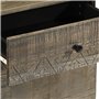 vidaXL Table de Chevet Gris Clair 50x33x60 cm Bois de manguier Massif, Armoire de lit, Meuble de Chambre à Coucher, Table de Che