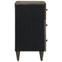 vidaXL Table de Chevet Gris Clair 50x33x60 cm Bois de manguier Massif, Armoire de lit, Meuble de Chambre à Coucher, Table de Che