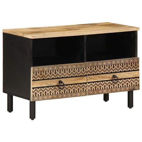vidaXL Meuble TV Noir 70x33