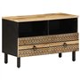 vidaXL Meuble TV Noir 70x33