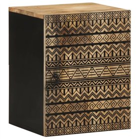 vidaXL Armoire de Salle de Bain Suspendue Bois Massif manguier