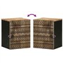 vidaXL Armoire de Salle de Bain Suspendue Bois Massif manguier, Armoire, Armoire Suspendue, Armoire de Rangement Flottante, Armo