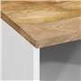 vidaXL Table de Chevet 40x33x46 cm Bois de manguier Solide, Armoire de lit, Meuble de Chambre à Coucher, Table de Chevet en Bois