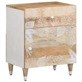 vidaXL Table de Chevet 50x33x60 cm Bois de manguier Massif