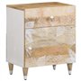 vidaXL Table de Chevet 50x33x60 cm Bois de manguier Massif