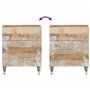 vidaXL Table de Chevet 50x33x60 cm Bois de manguier Massif, Armoire de lit, Meuble de Chambre à Coucher, Table de Chevet en Bois