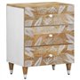 vidaXL Table de Chevet 50x33x60 cm Bois de manguier Massif