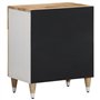 vidaXL Table de Chevet 50x33x60 cm Bois de manguier Massif, Armoire de lit, Meuble de Chambre à Coucher, Table de Chevet en Bois