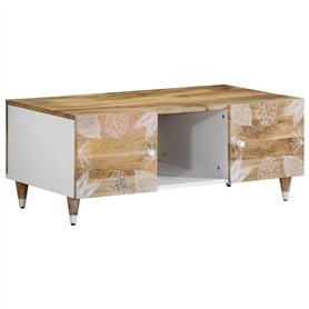 vidaXL Table Basse 100x54x40 cm Bois de manguier Massif