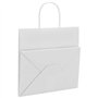 vidaXL Sacs en papier 50 pcs avec poignées blanc 26x17x25 cm, sac en papier, sac cadeau en papier, sac cadeau en papier, sac