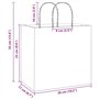 vidaXL Sacs en papier 50 pcs avec poignées blanc 26x17x25 cm, sac en papier, sac cadeau en papier, sac cadeau en papier, sac