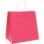 vidaXL Sacs en Papier 50 pcs avec poignées Rose 26x17x25 cm