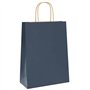 vidaXL Sacs en Papier 50 pcs avec poignées Bleu 26x12x35 cm