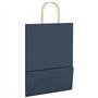 vidaXL Sacs en Papier 50 pcs avec poignées Bleu 26x12x35 cm, Sac en Papier, Sac Cadeau en Papier, Sac Cadeau en Papier, Sac