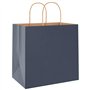 vidaXL Sacs en Papier 50 pcs avec poignées Bleu 26x17x25 cm, Sac en Papier, Sac Cadeau en Papier, Sac Cadeau en Papier, Sac
