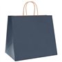 vidaXL Sacs en Papier 50 pcs avec poignées Bleu 32x22x28 cm