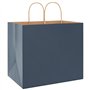 vidaXL Sacs en Papier 250 pcs avec poignées Bleu 32x22x28 cm, Sac en Papier, Sac Cadeau en Papier, Sac Cadeau en Papier, Sac
