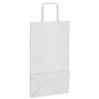vidaXL Sacs en Papier 50 pcs avec poignées Blanc 21x11x36 cm, Sac en Papier, Sac Cadeau en Papier, Sac Cadeau en Papier, Sac