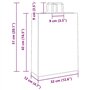 vidaXL Sacs en Papier Kraft 250 pcs avec poignées Blanc 32x12x42 cm