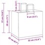 vidaXL Sacs en Papier Kraft 50 pcs avec poignées Rose 32x22x28 cm