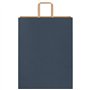 vidaXL Sacs en Papier Kraft 50 pcs avec poignées Bleu 32x12x42 cm