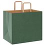 vidaXL Sacs en Papier Kraft 50 pcs avec poignées Vert 32x22x28 cm
