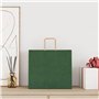 vidaXL Sacs en Papier Kraft 50 pcs avec poignées Vert 32x22x28 cm
