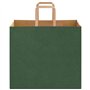 vidaXL Sacs en Papier Kraft 50 pcs avec poignées Vert 32x22x28 cm