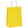 vidaXL Sacs en Papier Kraft 50 pcs avec poignées Jaune 21x11x28 cm