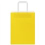 vidaXL Sacs en Papier Kraft 50 pcs avec poignées Jaune 21x11x28 cm