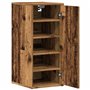 vidaXL Armoire à Chaussures Vieux Bois 32x35x70 cm Bois d'ingénierie, Armoire de Rangement de Chaussures, Support à Chaussures, 