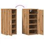 vidaXL Armoire à Chaussures chêne Artisanal Bois d'ingénierie, Armoire de Rangement de Chaussures, Support à Chaussures, unité d