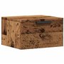 vidaXL Table de Chevet Murale Vieux Bois 34x30x20 cm